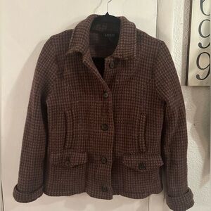 Women’s Lauren Ralph Lauren LambsWool Blazer Houndstooth Pattern